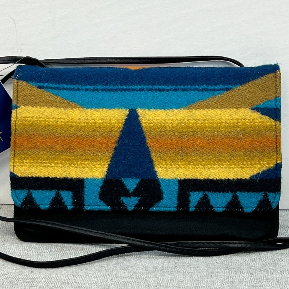 Pendleton Aztec Wool Crossbody Wallet with Strap Organizer Purse NWT! - Picture 2 of 8